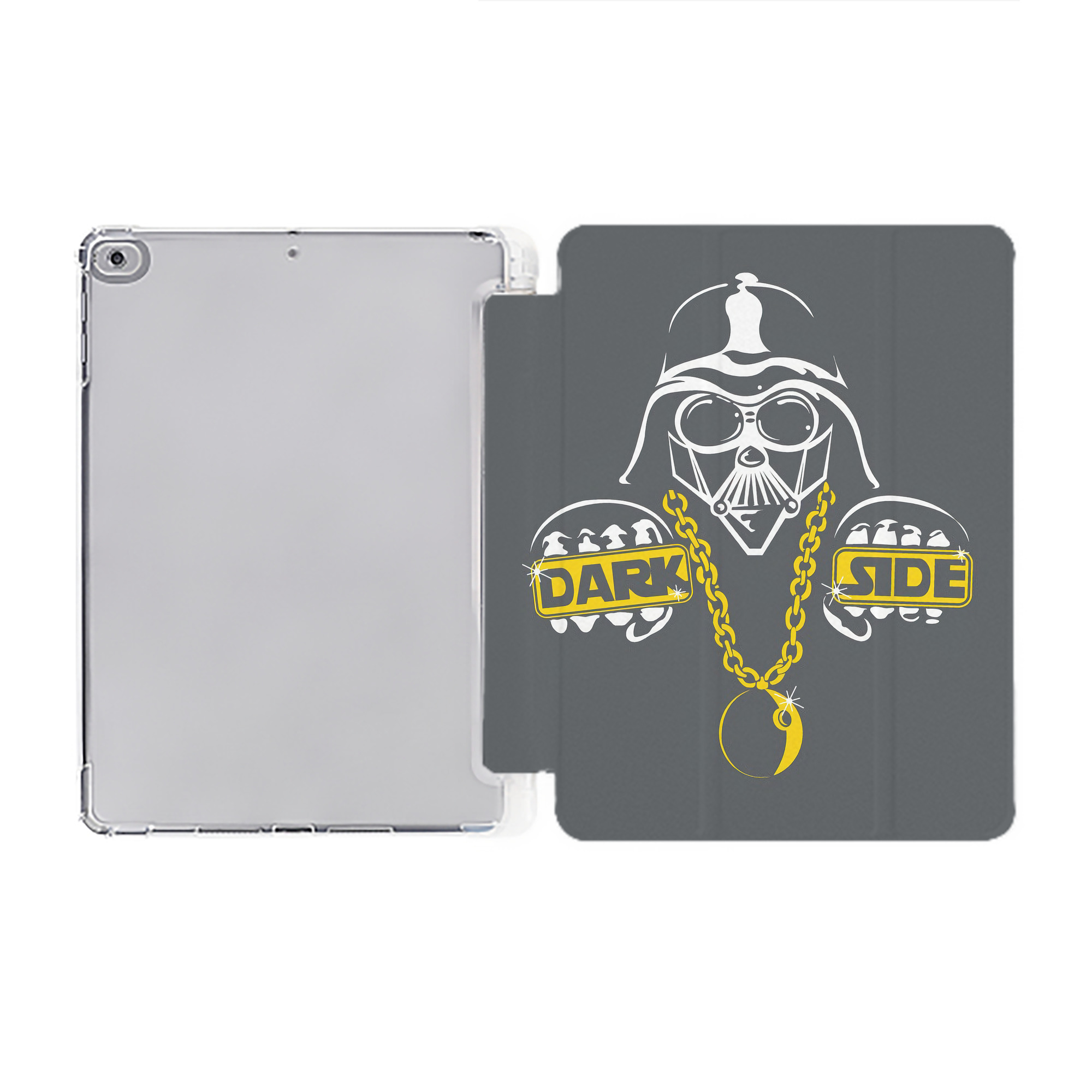 （画像用） スター・ウォーズ Star Wars IPad ケース ペン収納付き 三つ折りスタンド PUレザー×シリコン 対応機種9.5/10.5/10.9インチ